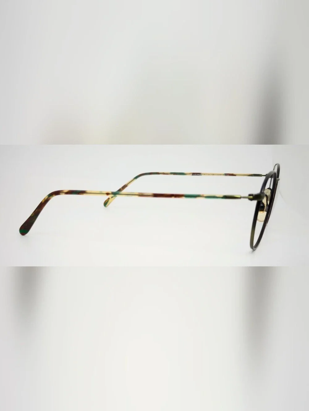 Prozak.Nicole Miller. Best Named Frame Olive Metal Round Eyeglasses.